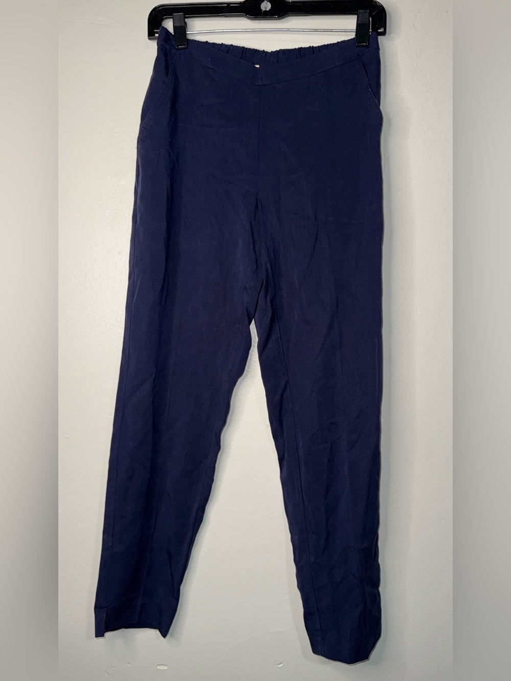Eileen Fisher Navy Cropped Ankle Pants